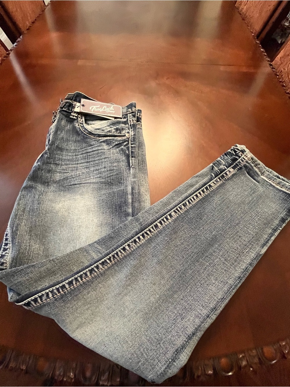 True Luck brand Jeans for Men — Faded Blue Slim Fit NWT